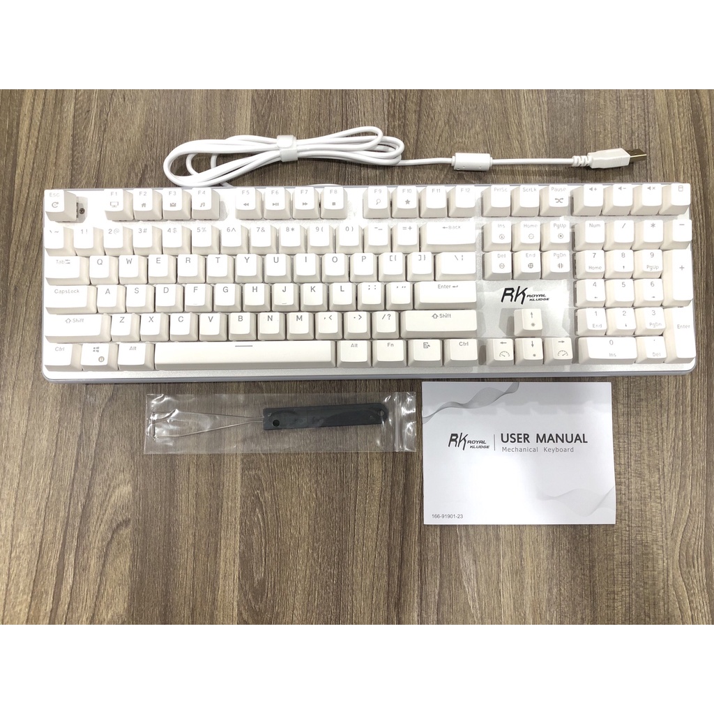 Bàn phím cơ Royal Kludge RK918 Led RGB có kê tay gấp gọn