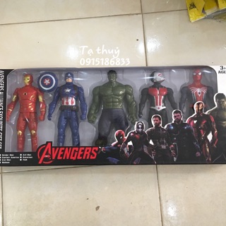 [Rẻ Vô Địch] Bộ Đồ Chơi 5 Siêu Anh Hùng Avenger Cho Bé