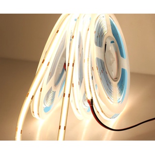 Led dây dán cob với ánh sáng siêu mượt - mật độ 300-320 leds/mét- cuộn 5 mét - bề rộng dây 8mm - 12v-10w/m