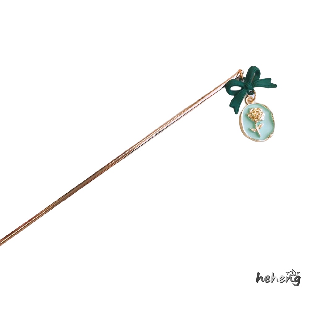 Trâm Cài Tóc Hoa Hồng Bằng Hợp Kim Không Gây Dị Ứng Phong Cách Trung Hoa