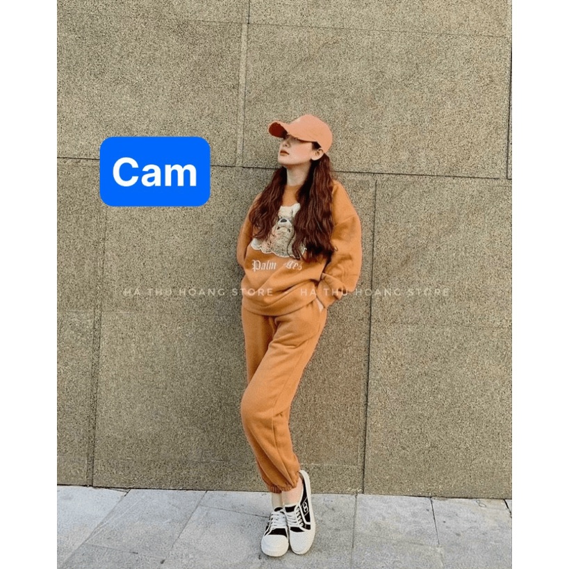 (MẪU MỚI) SÉT BỘ NỈ DÀI NỮ ĐI CHƠI SIÊU HOT CỰC CHANH SẢ HHP