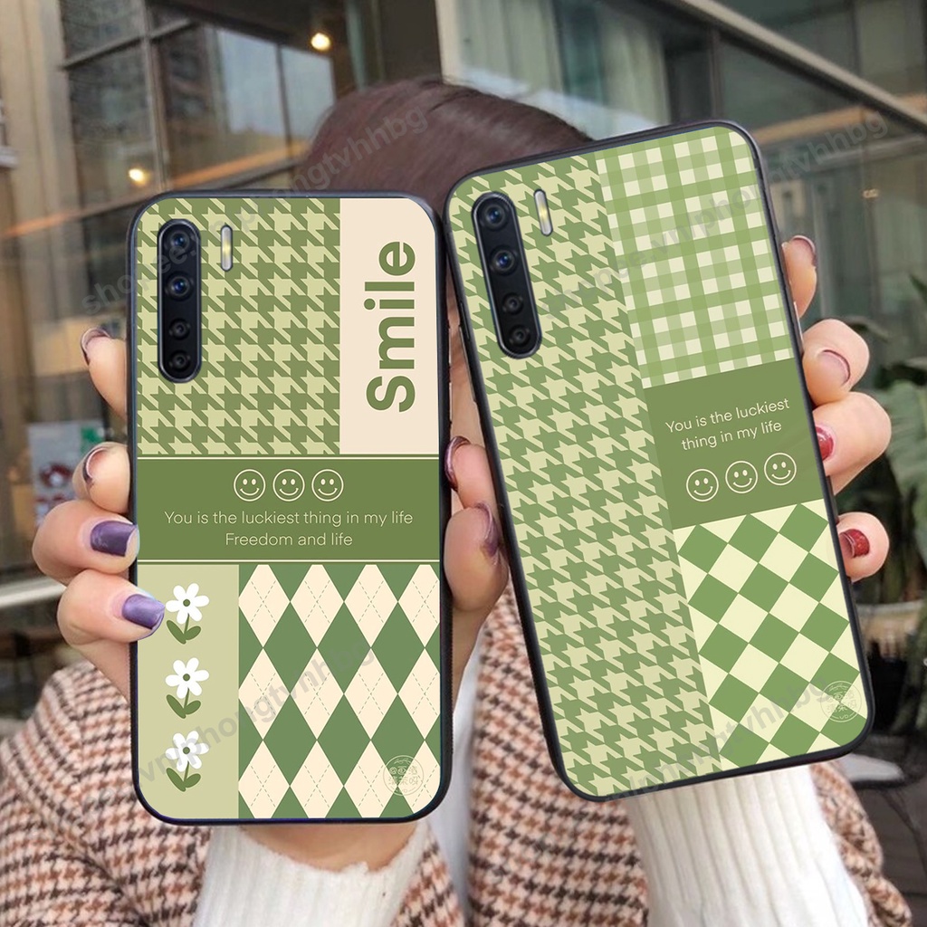 Ốp lưng Oppo Reno3 / Reno3 Pro / Reno 3 trái tim gấu thể thao , smile mặt cười cực cute