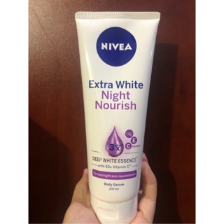Tinh chất dưỡng thể trắng da ban đêm NIVEA Night White Firming Body Serum 200ml