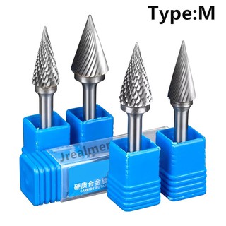 Mũi mài hợp kim vonfram chân 6mm M tkiểu tungsten Carbide Burrs Tip Shape