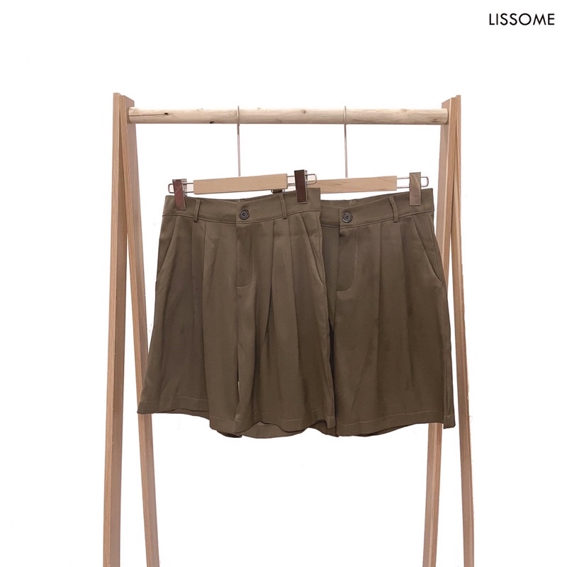 Quần Short nâu cạp thường TB002