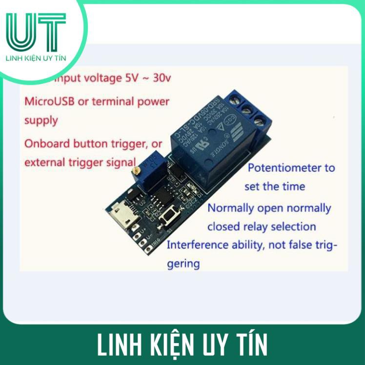 Mạch Kích Tạo Trễ Đóng Ngắt Relay 0-24 Giây, Mạch Trễ XY018