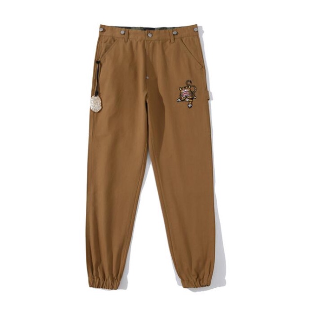 Bape Quần Dài cotton Thêu Họa Tiết Thời Trang Cho Nam Nữ