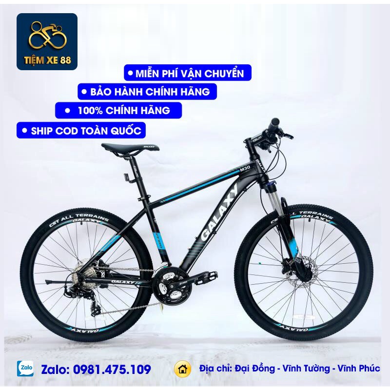 Xe đạp thể thao Khung nhôm Galaxy M30 đề shimano Vành 27,5- Cam kết nhập nguyên chiếc Chính hãng