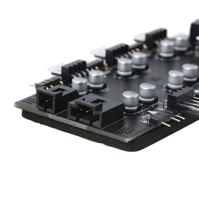 Hub Chia Cổng 1 Sang 8 Nhiều Cổng RGB PWM 12V 4 Pin Chuyên Dụng Cho Bo Mạch Chủ PC
