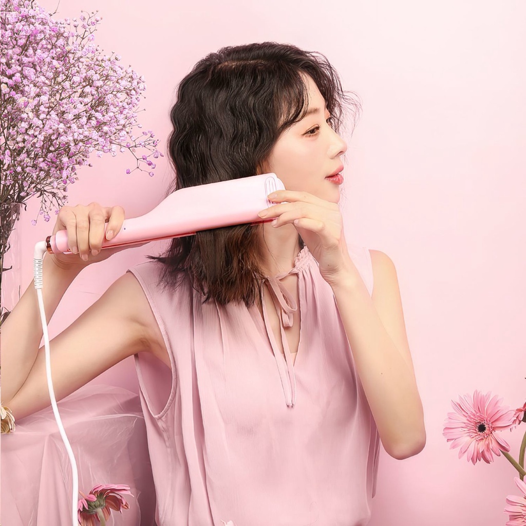 Song Zhiya Máy Uốn Tóc Ion Âm Hình Trứng Cuộn Gợn Sóng Nước 25mm Cho Nhà Ở Ký Túc Xá