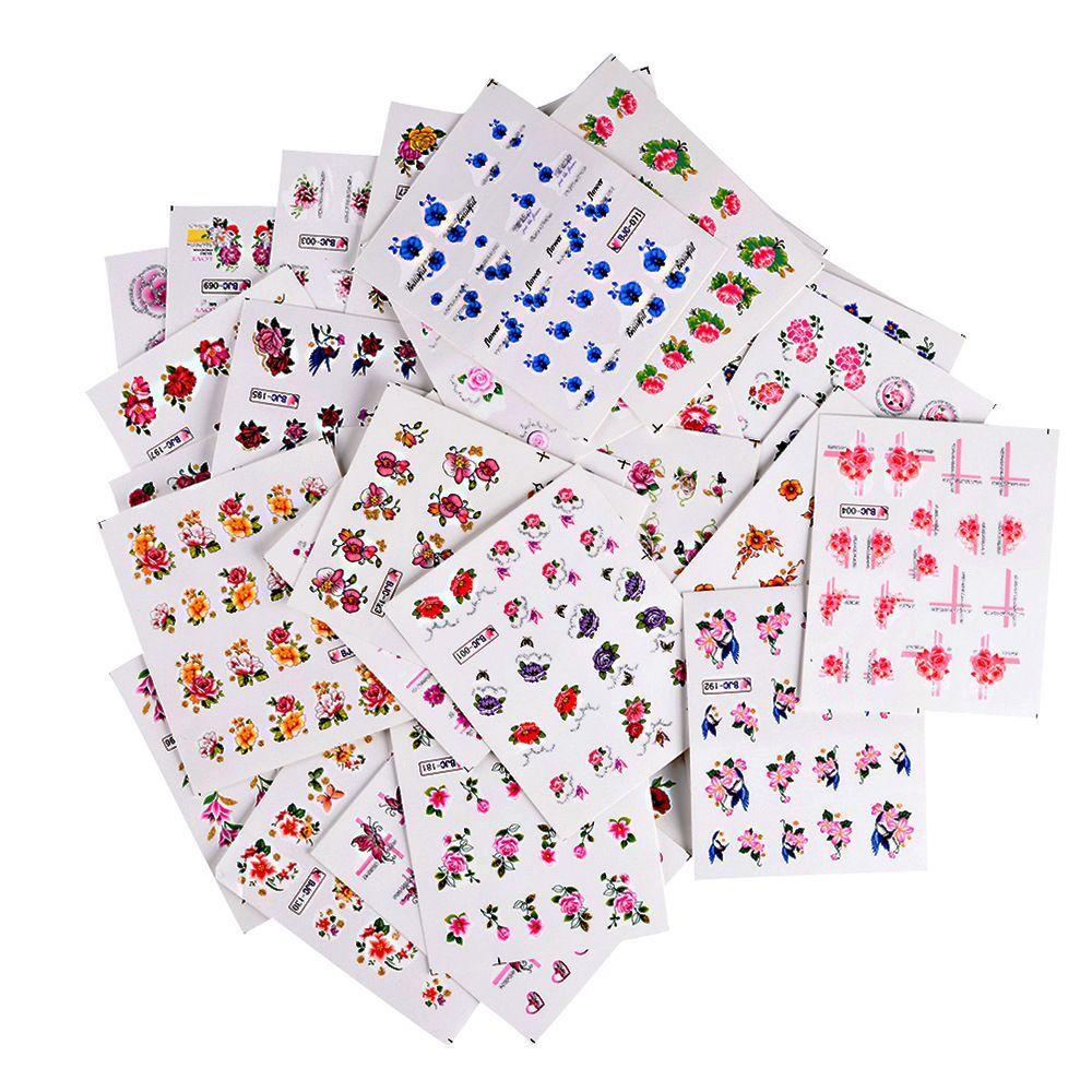 Sticker Dán Móng DYRUIDOJ Họa Tiết Giáng Sinh Nhiều Màu Sắc|Miếng Dán Trang Trí Móng Tay Dạng Trượt Nước