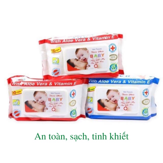 Khăn giấy ướt cho bé BABY MS65 loại 100 tờ