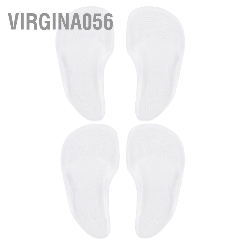 Virgina056 2 Pairs Orthopedic Arch Support Insoles Correct Flat Feet Relieve Pain Pressure