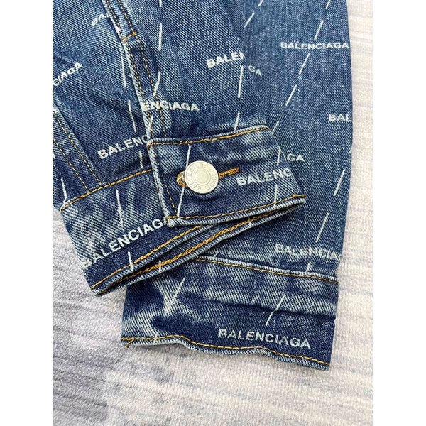 Áo khoác denim, jacket jeans BalenC* hình logo cao cấp