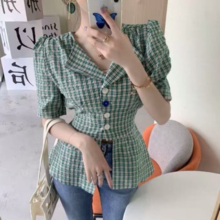 Áo sơ mi kiểu caro hàn quốc sz sm