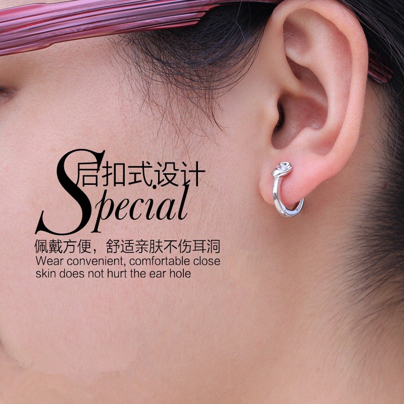 Khuyên Tai Nữ Trang Dáng Dài Tạo Hình Trái Tim Xinh Xắn