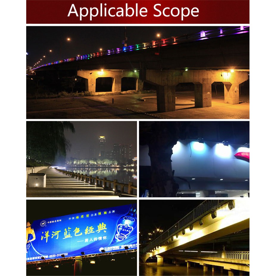 Đèn Led Pha 100W IP66 Ngoài Trời CMJ-100 Chống Mưa Tuổi Thọ Cao 220V (Ánh sáng trắng)