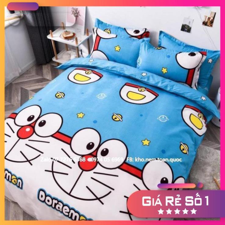 BỘ DRAP POLY COTTON DORAEMON DỄ THƯƠNG