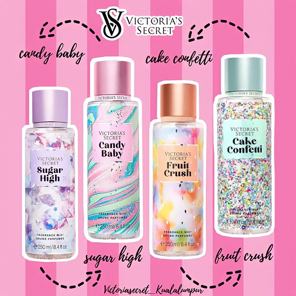 Xịt Thơm Toàn Thân Body Mist Victoria's Secret 250ml  Hương Thơm Ngọt Ngào Nhẹ Nhàng Cá Tính