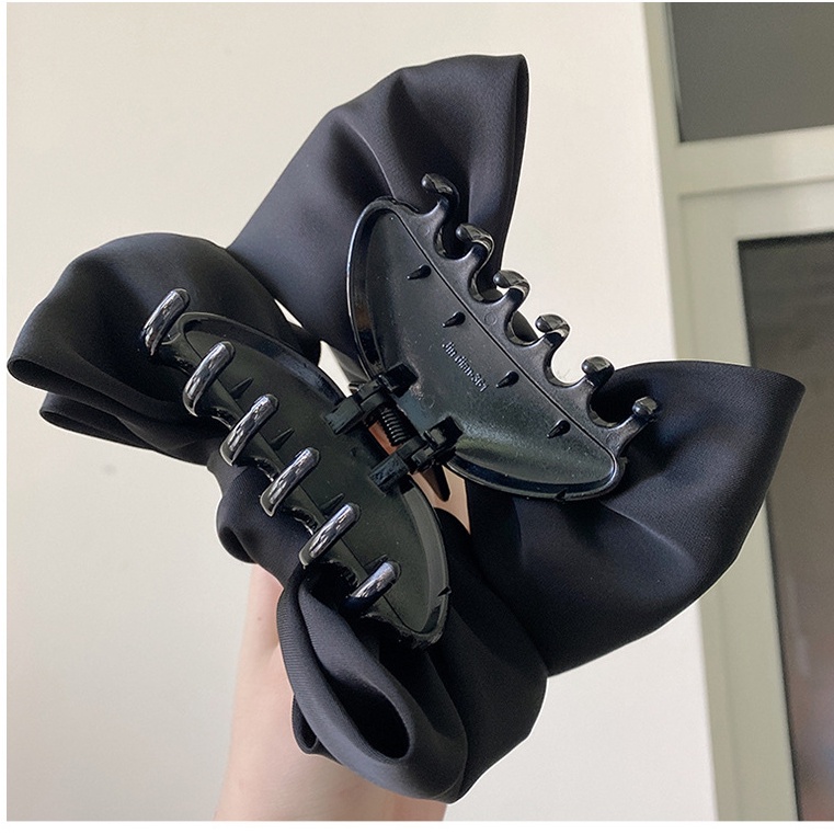 Kẹp Tóc Nơ Nhiều Lớp Màu Đen Xinh Xắn Thời Trang