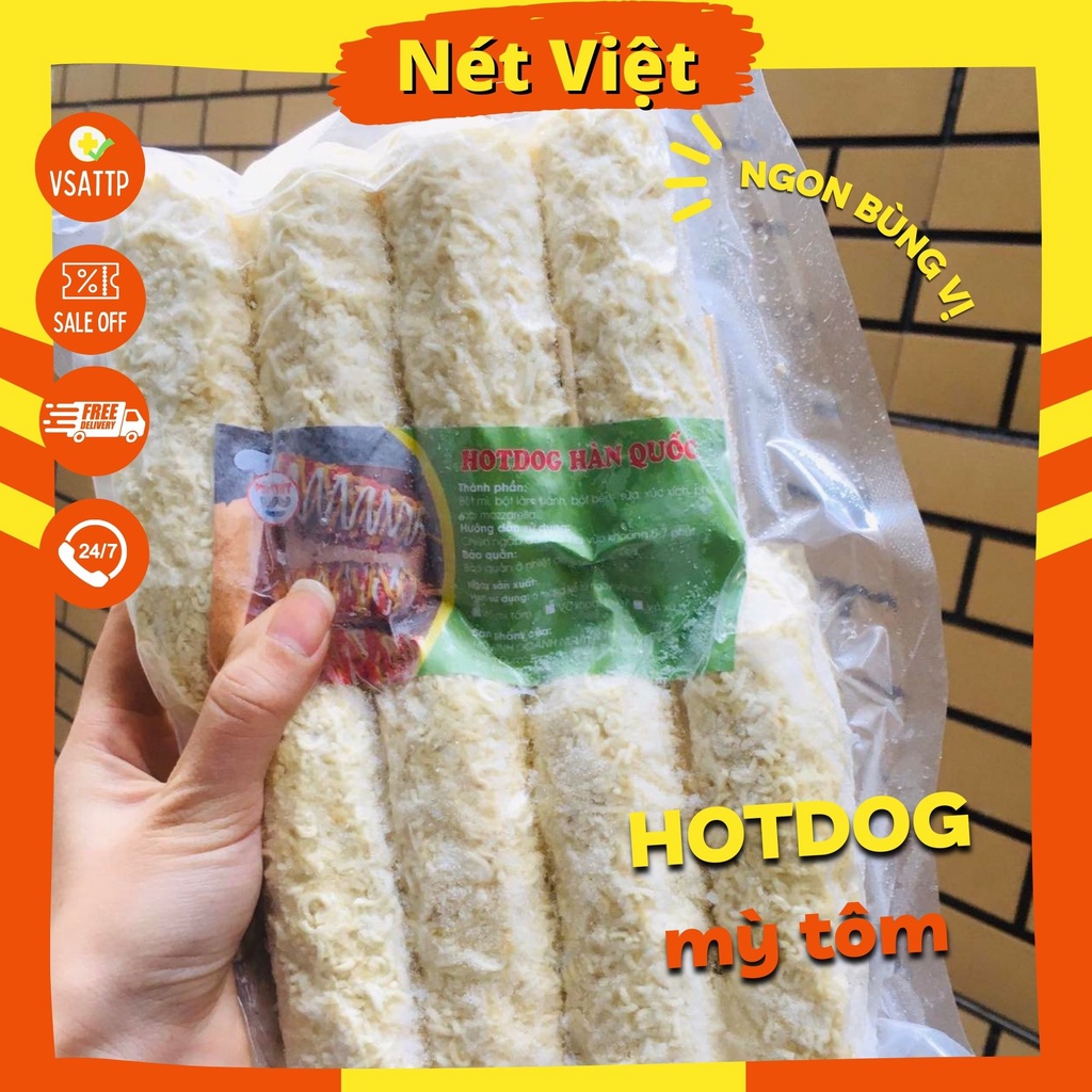 Hotdog xúc xích phô mai Hàn Quốc hiệu Nét Việt