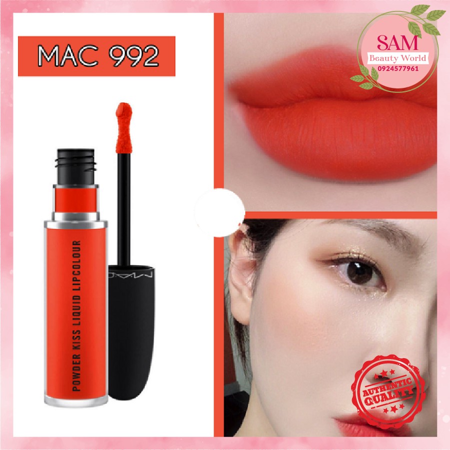 Son Kem Mac Màu 992 Resort Season  - Tone Cam Neon