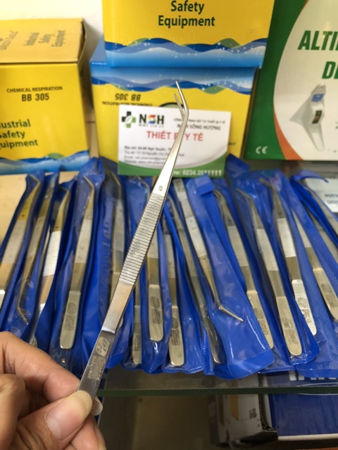 KẸP GẮP CONG  NỈA CONG NHA KHOA NHÍP GẮP CONG NHA KHOA 16cm