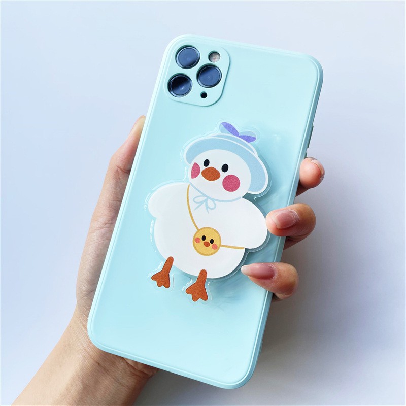 Giá đỡ dán ốp điện thoại Chống điện thoại popsocket hình vịt đeo balo siêu xinh