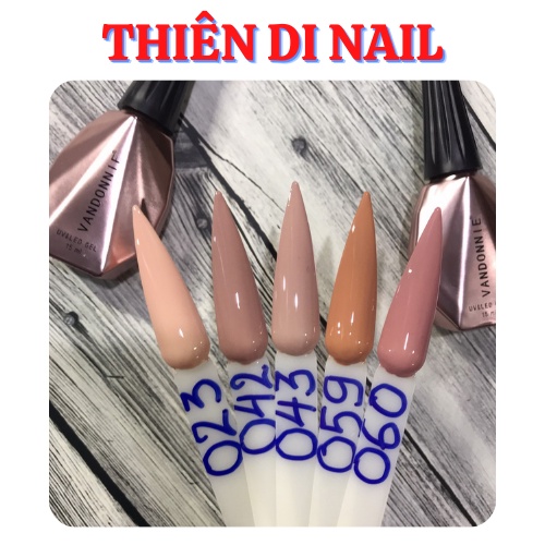 Sơn gel VANDONNIE bảng màu 23-60 Thiên Di Nail