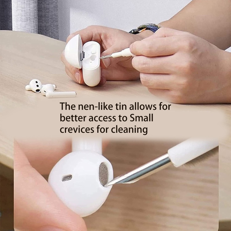 Bàn Chải Vệ Sinh Khung Tai Nghe Chống Tắc Nghẽn Bằng ABS