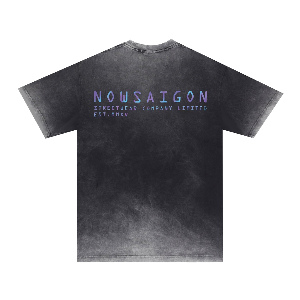 Áo thun NEEDS OF WISDOM Hologram Pigment Wash Tee - Unisex