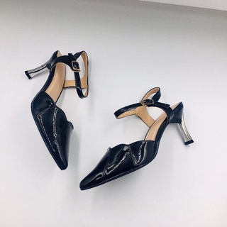 Sandal cao gót mũi nhọn 7cm nữ