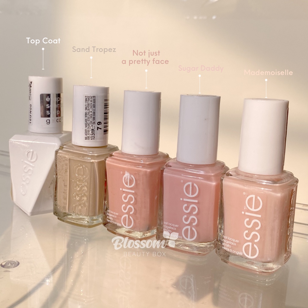 Sơn móng tay Essie chính hãng (top coat, chinchilly, merino, sole mate, bordeaux, dermure, mademoiselle, just not 11)