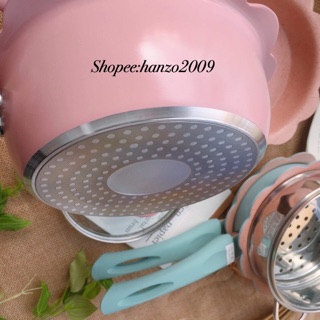 Nồi chảo đá cho bé ăn dặm 3 món - hanzomart