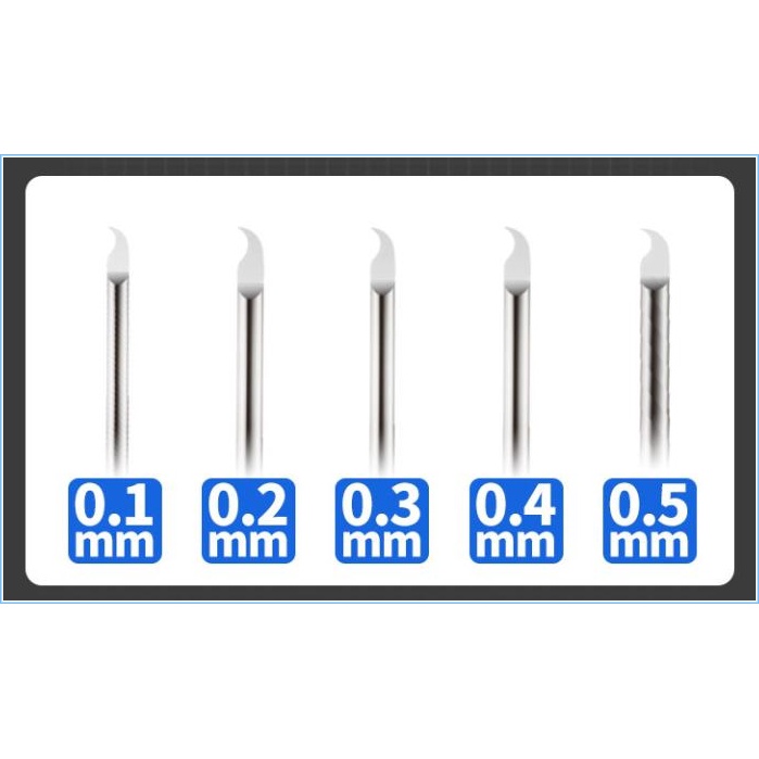 Dụng cụ Cán giữ mũi chisel khoan 2 đầu Ustar Metal holder handle / Chisel móc câu 0.05 - 0.5mm UA90913