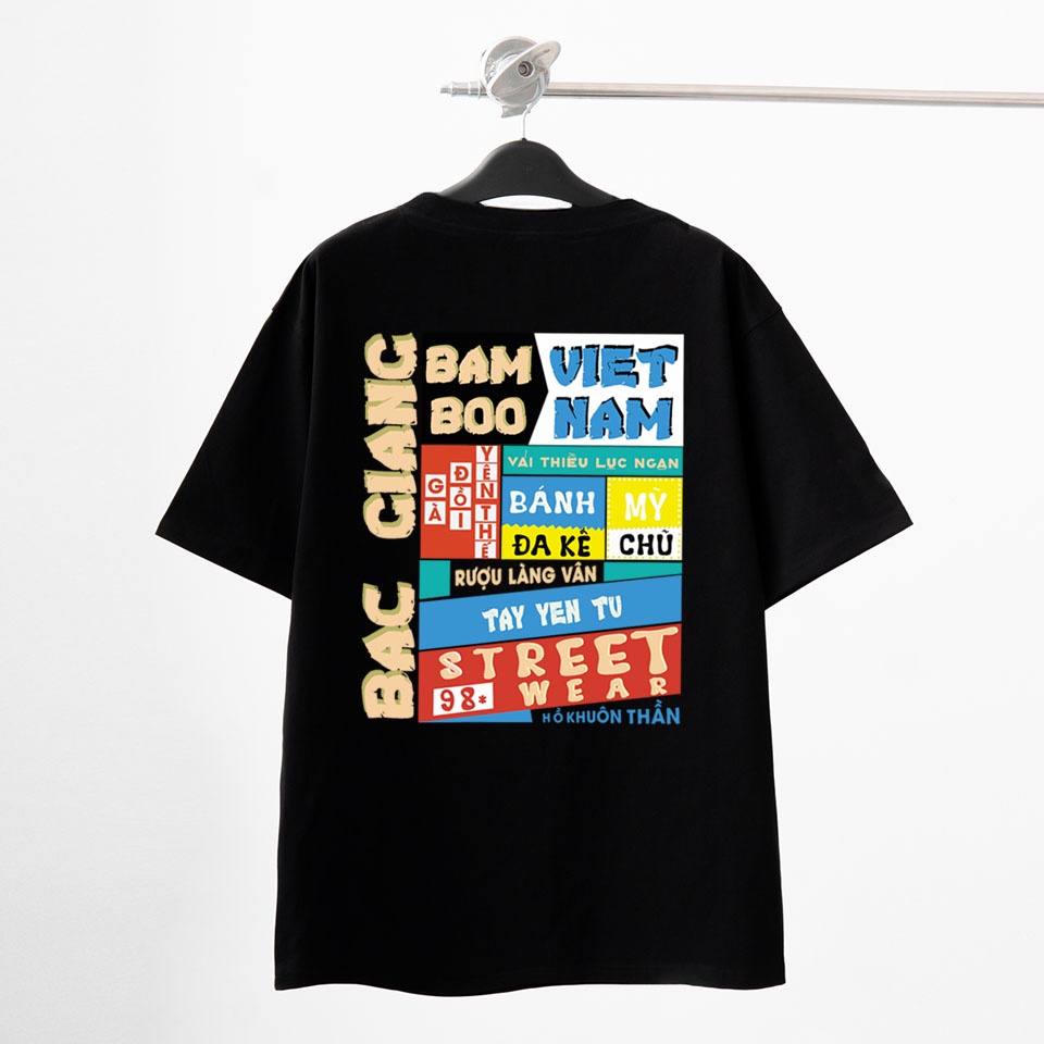 Áo Thun BẮC GIANG Unisex Áo Phông BẮC GIANG BamBoo 63 Tỉnh Thành Việt Nam