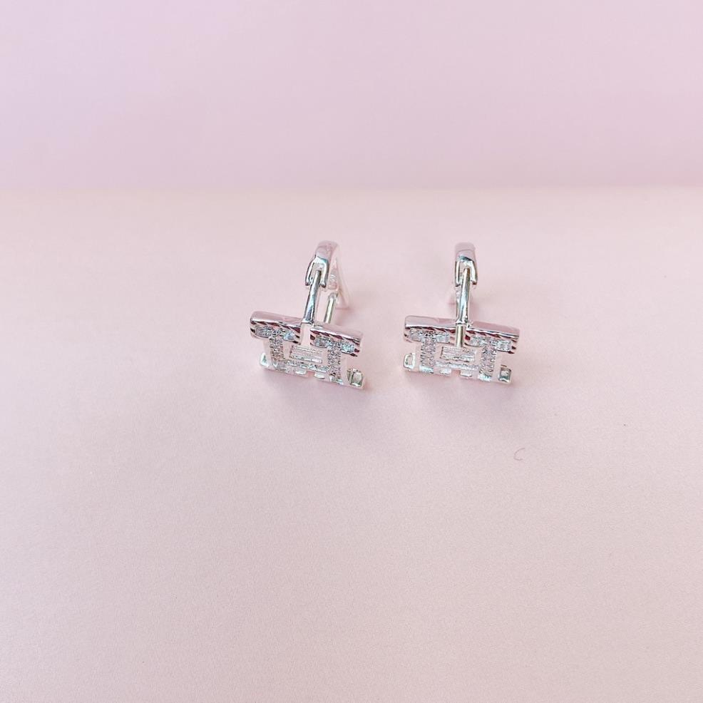 Bông tai bạc nữ kiểu dáng chữ H sang trọng Trang Sức 𝐀𝐍𝐓𝐀 𝐉𝐞𝐰𝐞𝐥𝐫𝐲 - ATJ8055