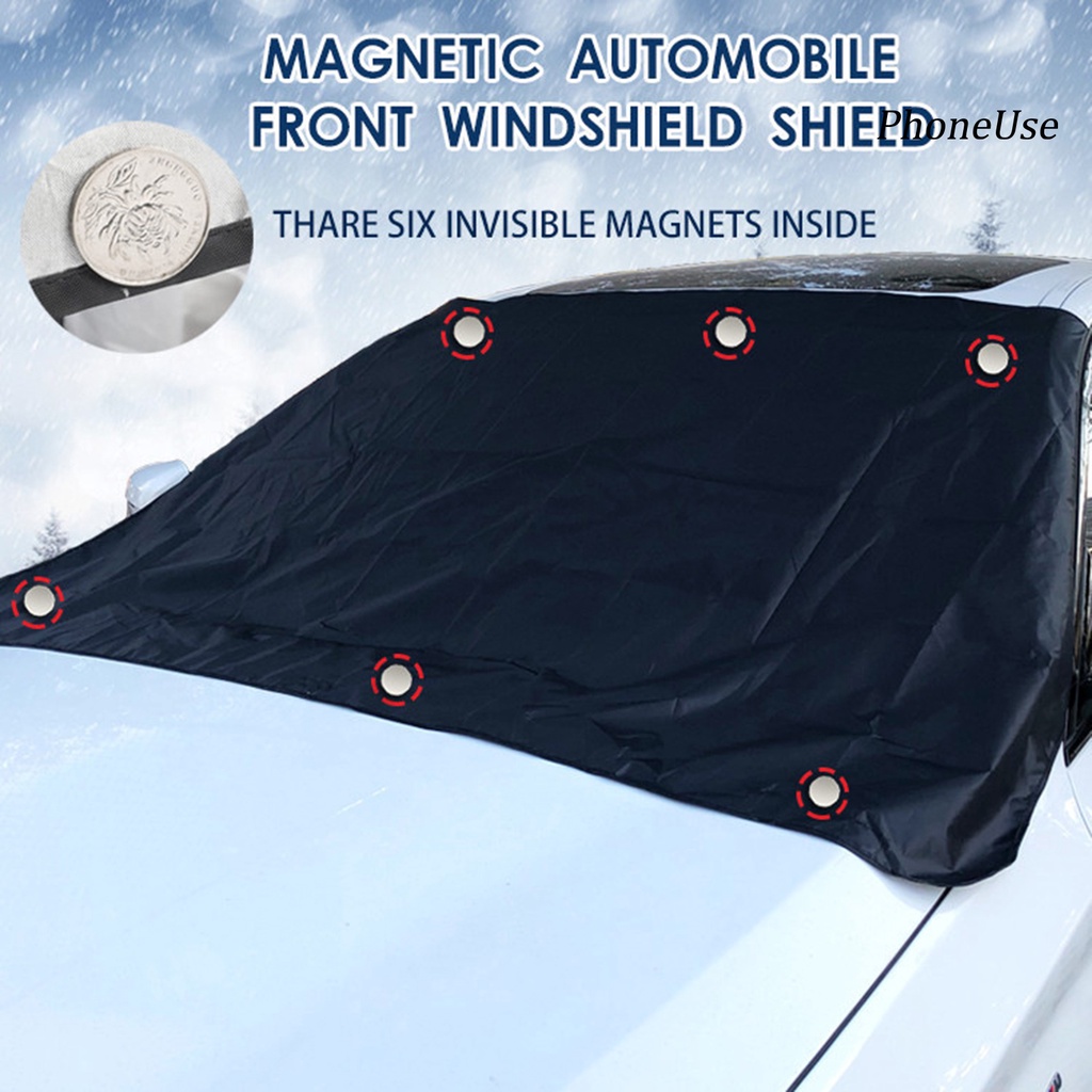 Bạt che nắng mưa bằng polyester từ tính gấp gọn tiện dụng cho xe hơi