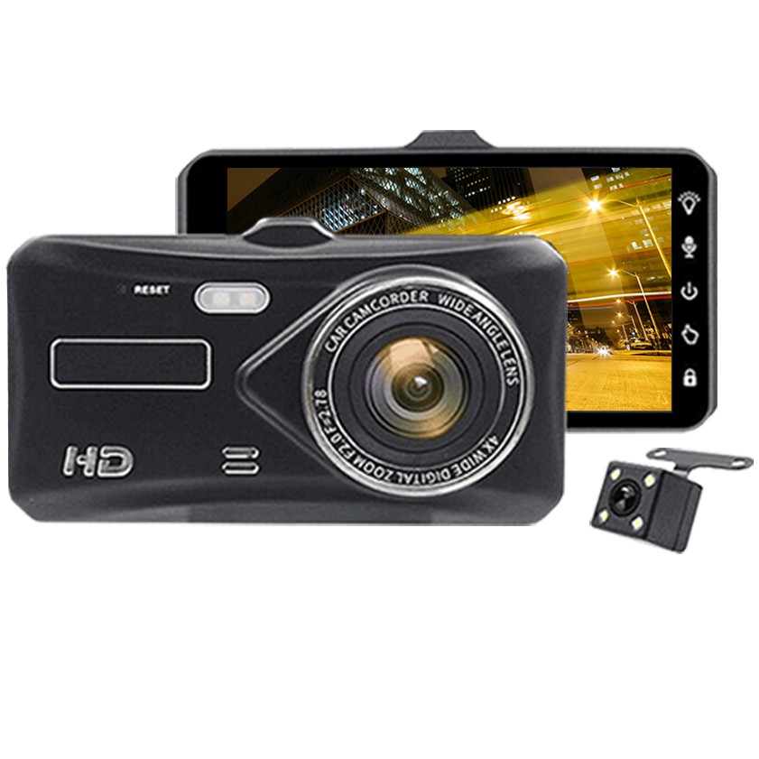 Camera hành trình xe ô tô Dual 2 camera💥Chất lượng Full HD💥 4 inch Car DVR 1080P – BMCar – BM60