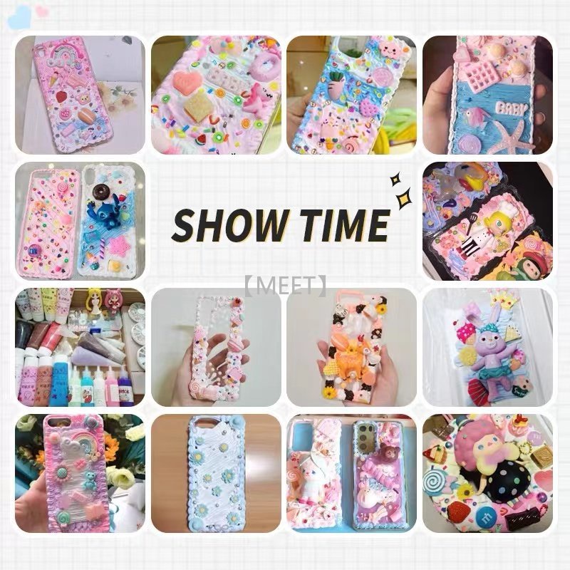 Set 100 Phụ Kiện Trang Trí Túi Bánh Hình Bánh Kem Hoạt Hình Dễ Thương
