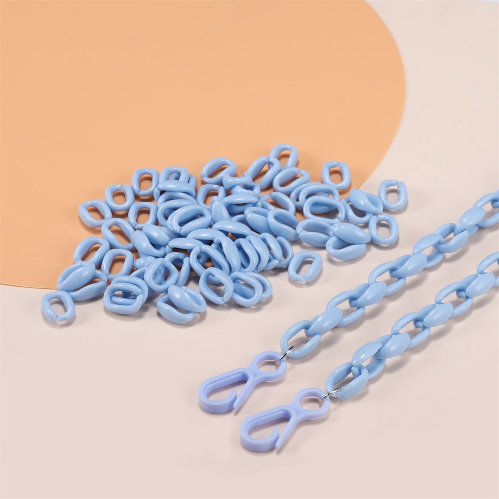 Set 50 khoen nhựa dây xích St.kunkka làm trang sức nhiều màu sắc