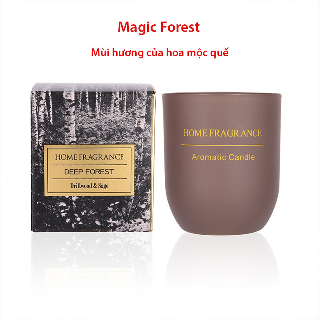 [Note Gỗ - 3 Mùi] Nến Thơm Tinh Dầu Thiên Nhiên Hương's Candle Home Fragrance 60g Sáp Đậu Nành, Không Khói, Set 2 Cốc