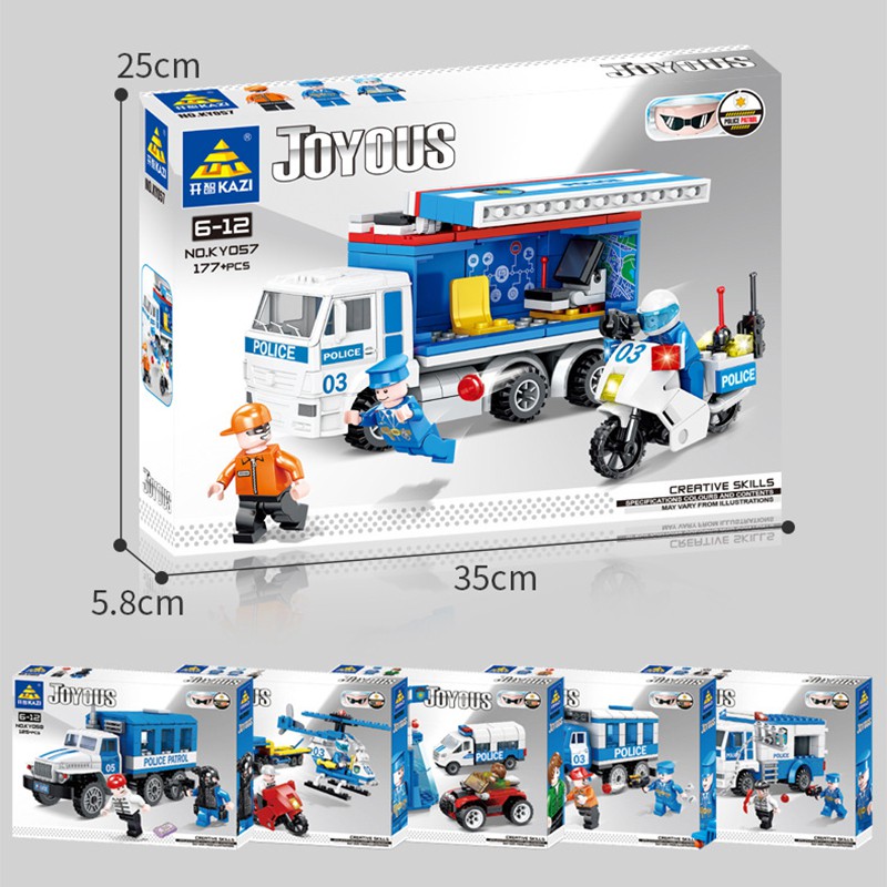 Lego Lắp Ghép Cảnh Sát Bắt Tội Pham Đặc Biệt Nguy Hiểm - 177+ Chi Tiết - PiBo