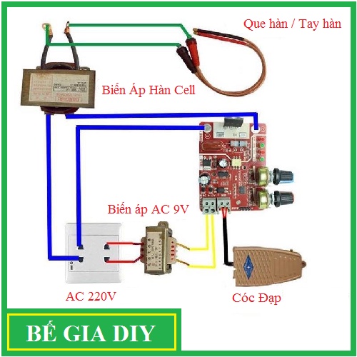 Mạch Timer cho máy hàn cell pin NY - D01 40A/100A