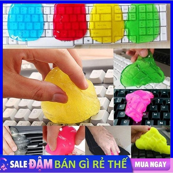 XẢ KHO Gel vệ sinh hút bụi đa năng - gel dẻo lăn bụi vệ sinh bàn phím laptop, vệ sinh bàn phím máy tính