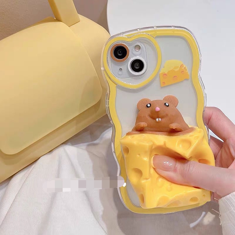 Ốp Điện Thoại In Hình Phô Mai Chuột Hoạt Hình Cho iphone13pro/max/12/11/xr/xs/x