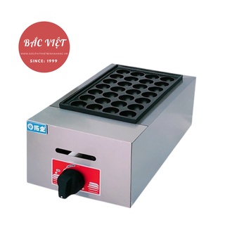 Bếp làm bánh bạch tuộc TAKOYAKI [CHÍNH HÃNG]loại 28 viên  dùng gas CHỐNG DÍNH siêu bền BẢO HÀNH 12 tháng