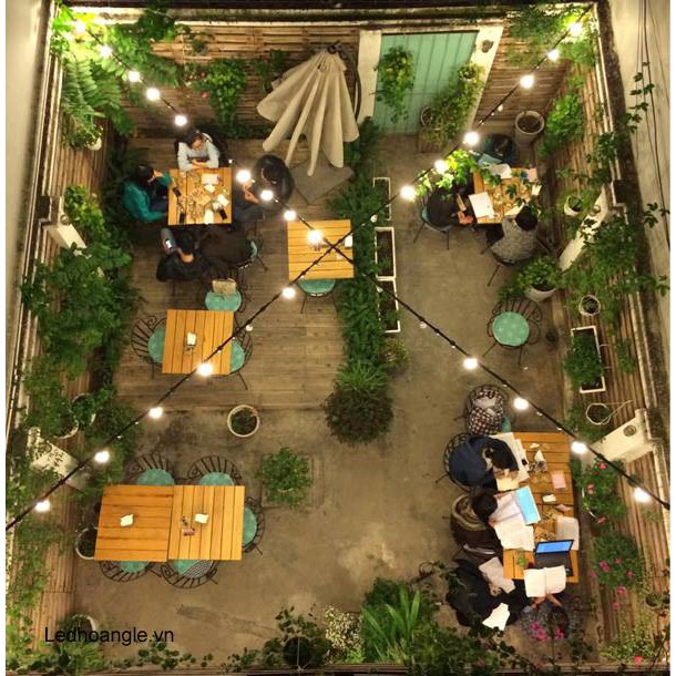 Đèn ngoài trời 5m - 10đui, 10m, 20 đui Dây đui ngoài trời chống nước