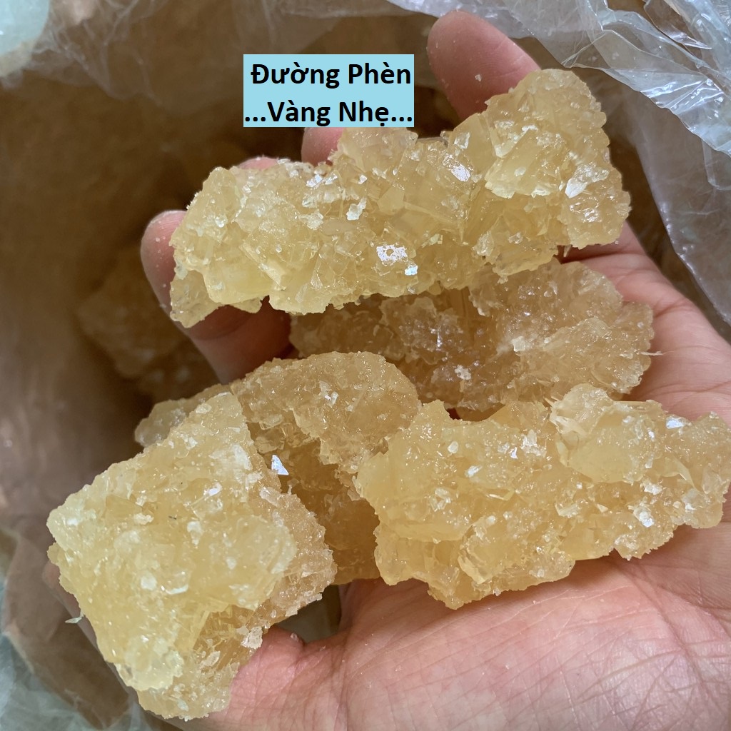 200Gr Đường Phèn Vàng Nhẹ Tự Nhiên - Loại Nhà Làm - Hàng Chính Gốc