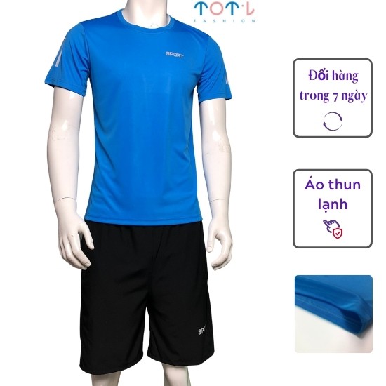 Bộ Thể Thao NamThun Lạnh 4 chiều 6 Màu đẹp | BigBuy360 - bigbuy360.vn